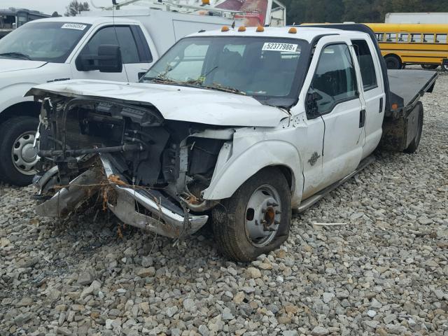 1FD8W3GT4FEC91614 - 2015 FORD F350 SUPER WHITE photo 2