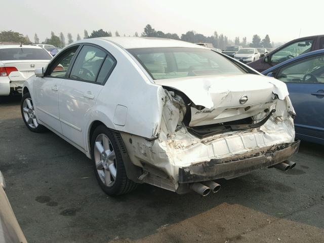 1N4BA41EX5C839365 - 2005 NISSAN MAXIMA SE WHITE photo 3