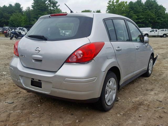 3N1BC1CP1BL412290 - 2011 NISSAN VERSA S SILVER photo 4