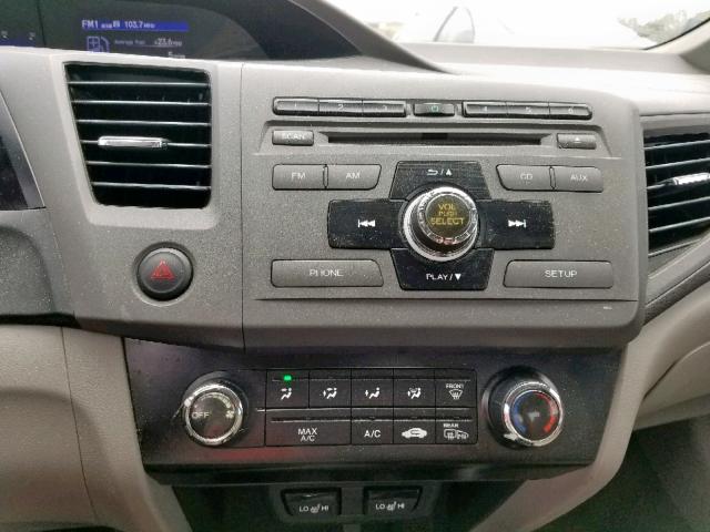 19XFB2F98CE026640 - 2012 HONDA CIVIC EXL 灰色 照片 9