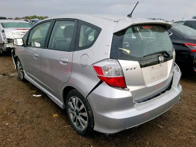 JHMGE8H52DC018193 - 2013 HONDA FIT SPORT SILVER photo 3