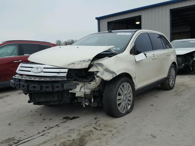 2FMDK49C48BA01142 - 2008 FORD EDGE LIMIT WHITE photo 2