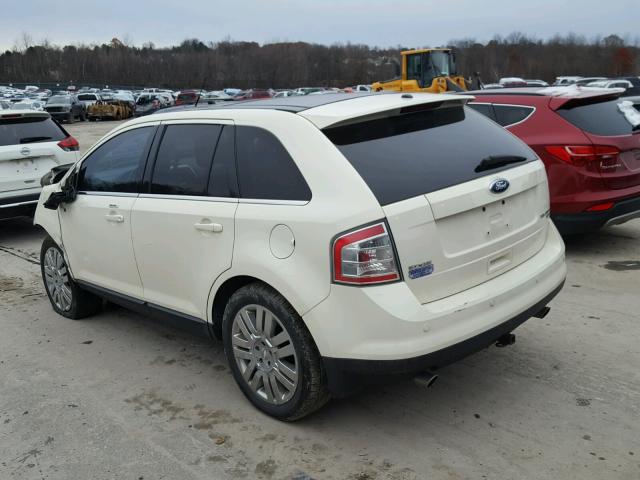 2FMDK49C48BA01142 - 2008 FORD EDGE LIMIT WHITE photo 3