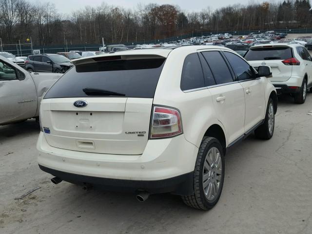 2FMDK49C48BA01142 - 2008 FORD EDGE LIMIT WHITE photo 4