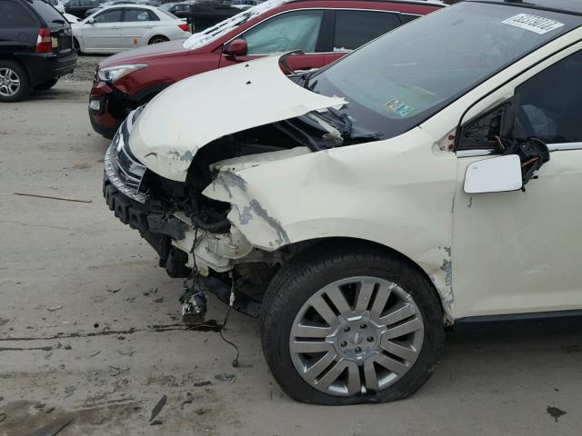 2FMDK49C48BA01142 - 2008 FORD EDGE LIMIT WHITE photo 9