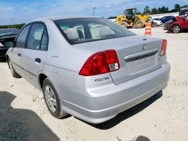 2HGES16355H556896 - 2005 HONDA CIVIC DX V SILVER photo 3