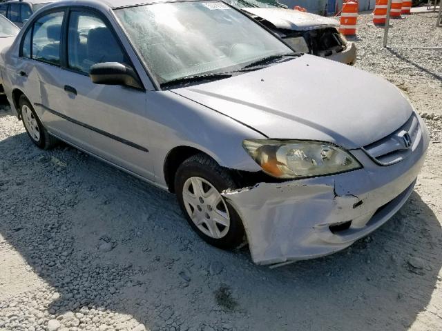 2HGES16355H556896 - 2005 HONDA CIVIC DX V SILVER photo 9