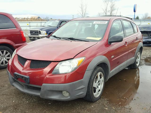 5Y2SL62823Z457754 - 2003 PONTIAC VIBE RED photo 2