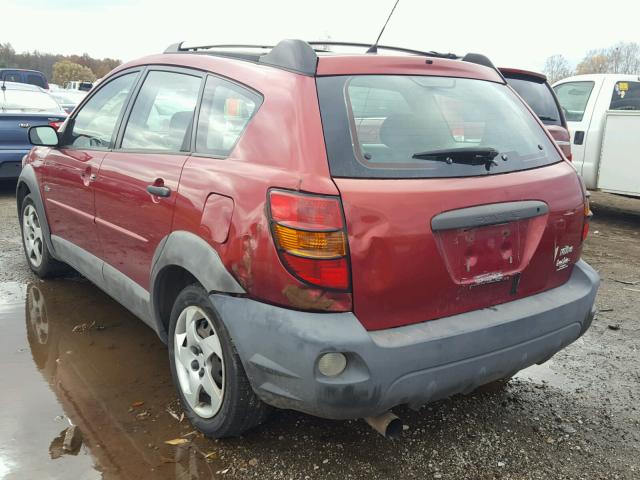 5Y2SL62823Z457754 - 2003 PONTIAC VIBE RED photo 3