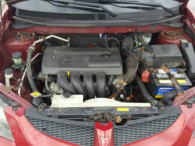 5Y2SL62823Z457754 - 2003 PONTIAC VIBE RED photo 7