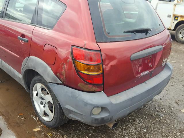 5Y2SL62823Z457754 - 2003 PONTIAC VIBE RED photo 9