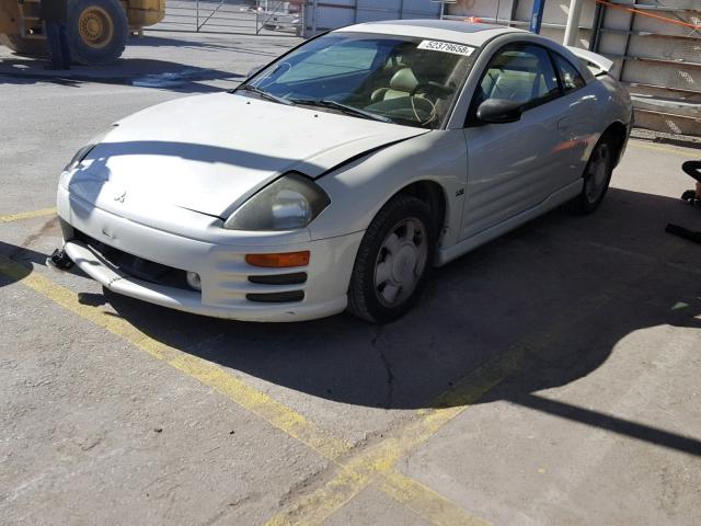 4A3AC54H52E088071 - 2002 MITSUBISHI ECLIPSE GT WHITE photo 2