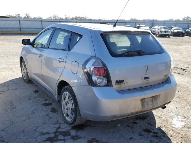 5Y2SP6E09AZ401298 - 2010 PONTIAC VIBE SILVER photo 3