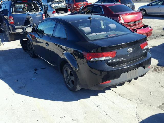 KNAFU6A21C5503526 - 2012 KIA FORTE EX BLACK photo 3