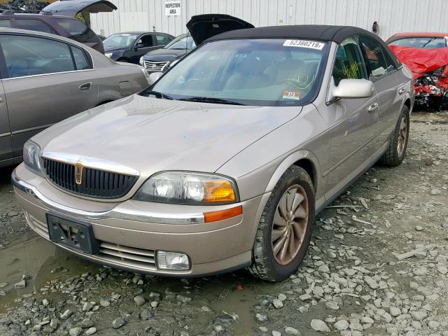 1LNHM86S22Y628012 - 2002 LINCOLN LS ოქროსფერი ფოტო 2