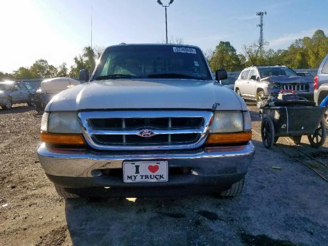 1FTYR10C8YTA69361 - 2000 FORD RANGER WHITE photo 9