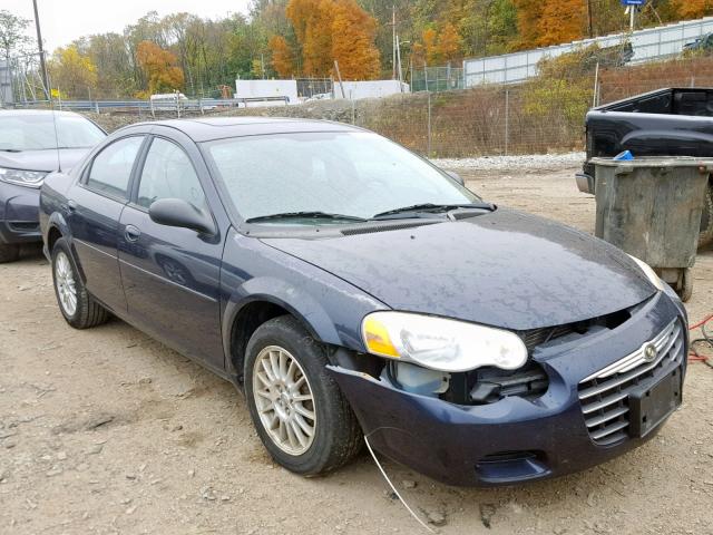 1C3EL56R54N218139 - 2004 CHRYSLER SEBRING LX BLUE photo 1