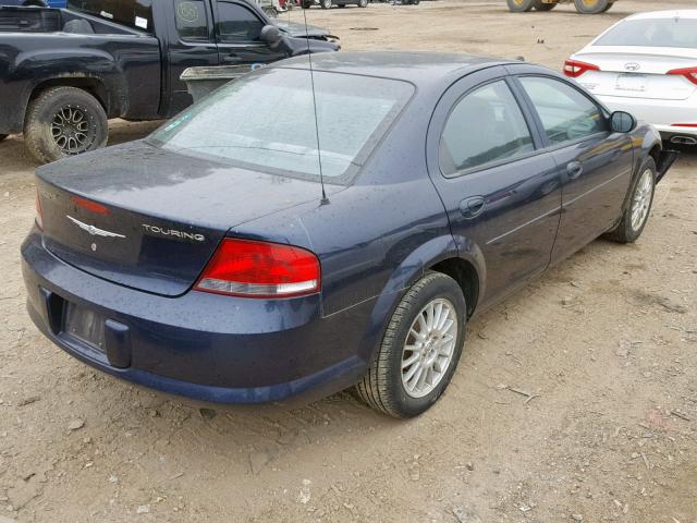 1C3EL56R54N218139 - 2004 CHRYSLER SEBRING LX BLUE photo 4