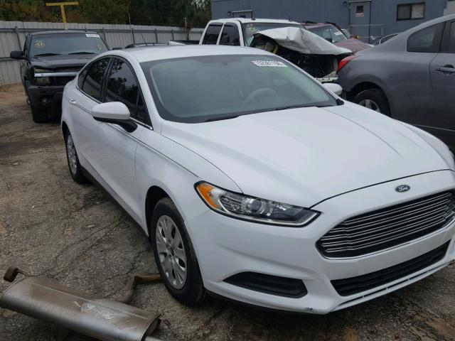 1FA6P0G76E5370152 - 2014 FORD FUSION S WHITE photo 1