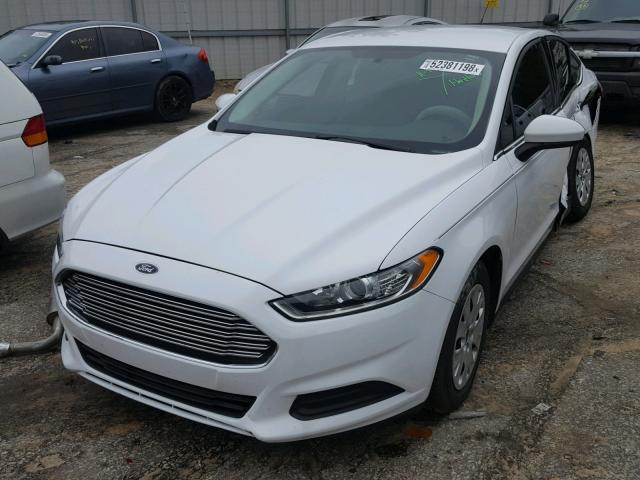 1FA6P0G76E5370152 - 2014 FORD FUSION S WHITE photo 2