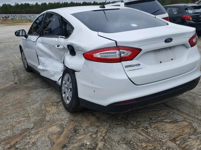 1FA6P0G76E5370152 - 2014 FORD FUSION S WHITE photo 3