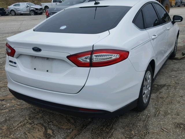 1FA6P0G76E5370152 - 2014 FORD FUSION S WHITE photo 4