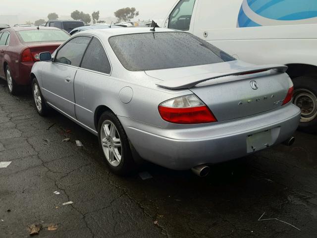 19UYA42763A006970 - 2003 ACURA 3.2CL TYPE SILVER photo 3