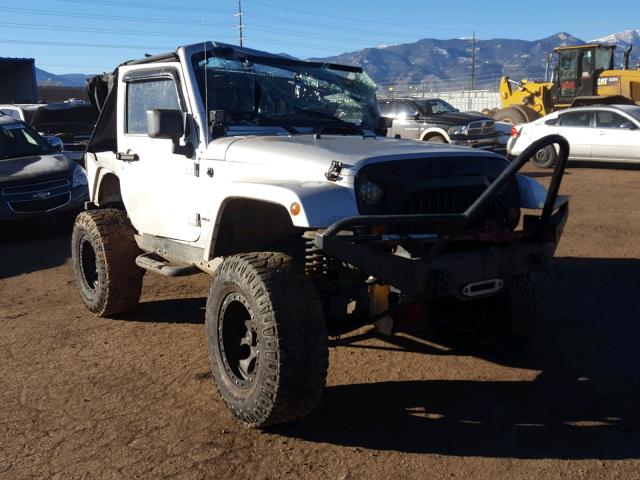 1J4FA54187L200859 - 2007 JEEP WRANGLER S SILVER photo 1