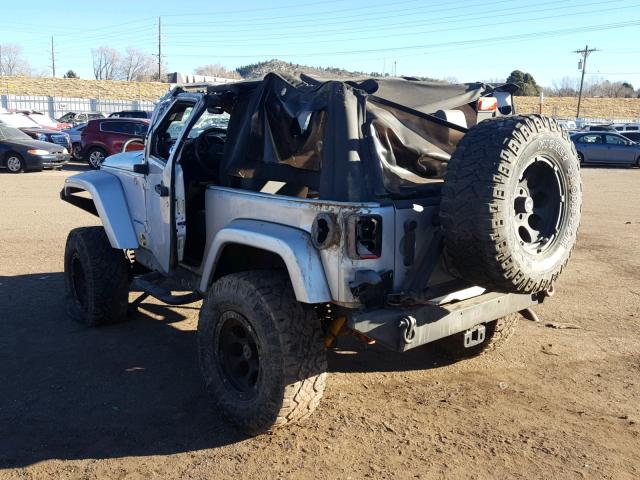 1J4FA54187L200859 - 2007 JEEP WRANGLER S SILVER photo 3