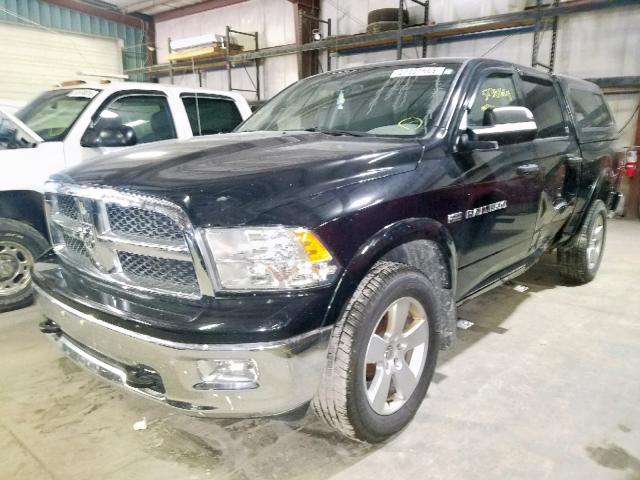 1C6RD7LT1CS305453 - 2012 DODGE RAM 1500 S BLACK photo 2