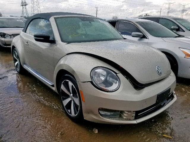 3VW7A7AT3DM803835 - 2013 VOLKSWAGEN BEETLE TUR BEIGE photo 1