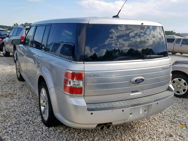 2FMGK5DC7BBD00240 - 2011 FORD FLEX LIMIT SILVER photo 3