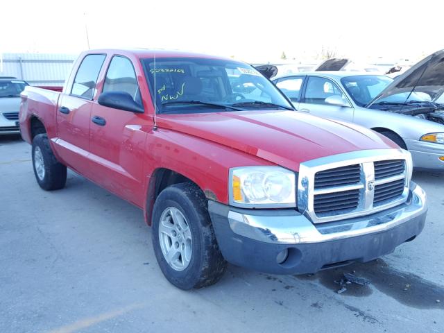 1D7HW48N95S260973 - 2005 DODGE DAKOTA QUA RED photo 1