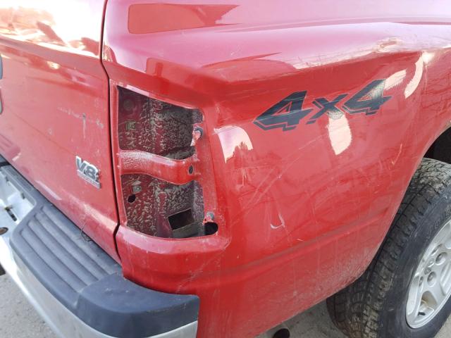 1D7HW48N95S260973 - 2005 DODGE DAKOTA QUA RED photo 9