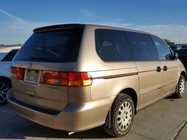 5FNRL18544B104079 - 2004 HONDA ODYSSEY LX GOLD photo 4