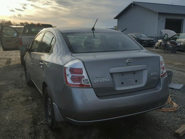 3N1AB61E97L707805 - 2007 NISSAN SENTRA 2.0 GRAY photo 3