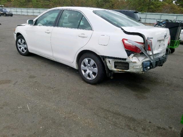 4T1BE46K87U609216 - 2007 TOYOTA CAMRY CE WHITE photo 3