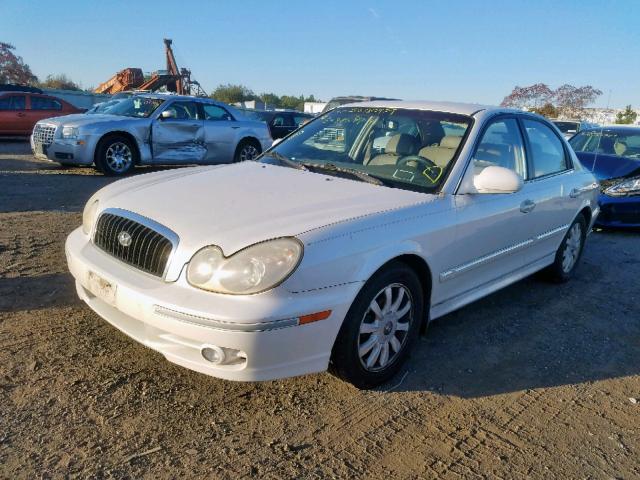 KMHWF35H53A777485 - 2003 HYUNDAI SONATA GLS WHITE photo 2