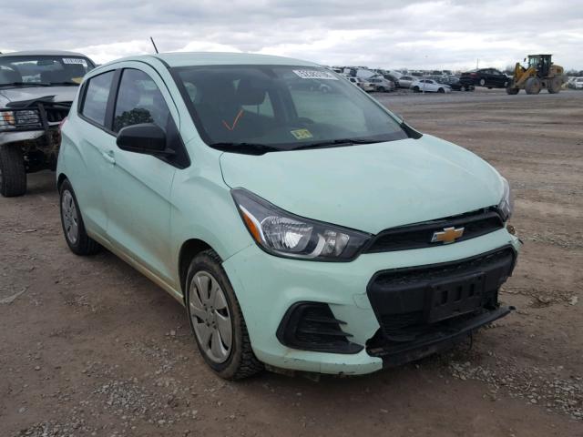 KL8CB6SAXHC758706 - 2017 CHEVROLET SPARK LS TEAL photo 1