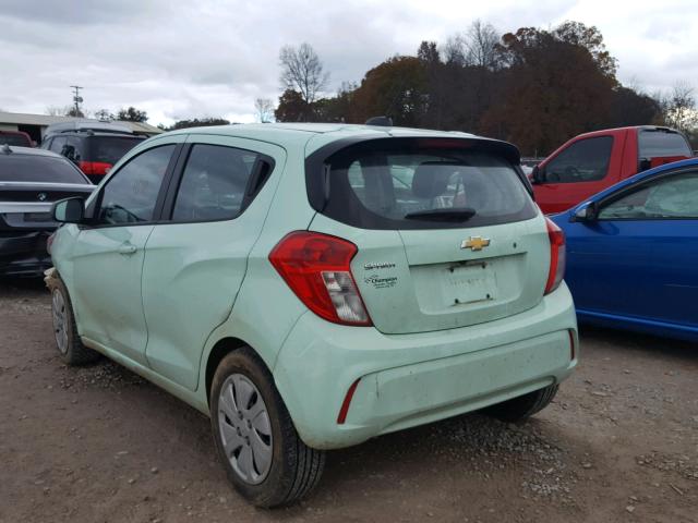 KL8CB6SAXHC758706 - 2017 CHEVROLET SPARK LS TEAL photo 3