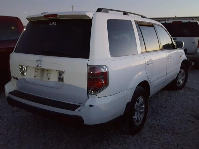 5FNYF28248B012006 - 2008 HONDA PILOT VP WHITE photo 4