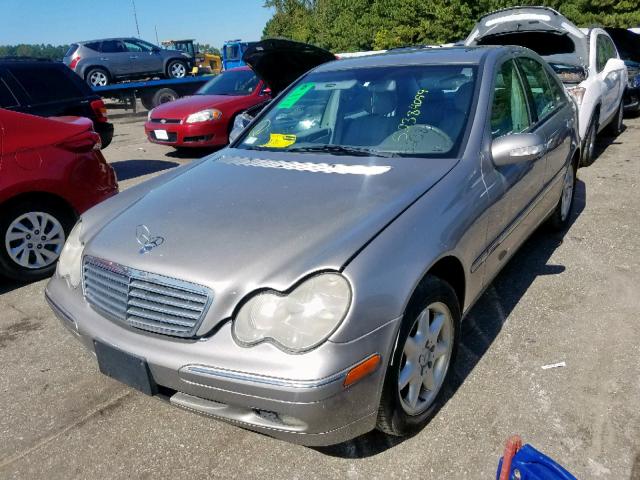 WDBRF61JX3F349182 - 2003 MERCEDES-BENZ C 240 BEIGE photo 2