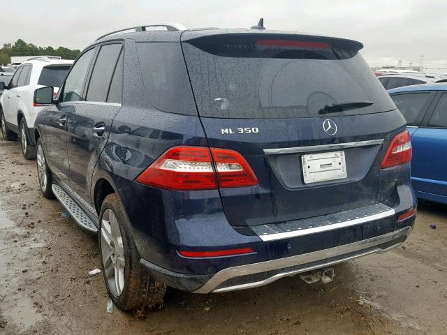 4JGDA5JB5FA455324 - 2015 MERCEDES-BENZ ML 350 BLUE photo 3