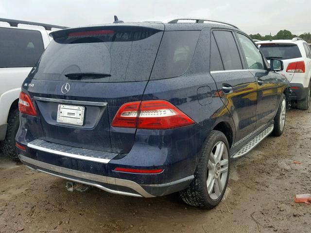 4JGDA5JB5FA455324 - 2015 MERCEDES-BENZ ML 350 BLUE photo 4