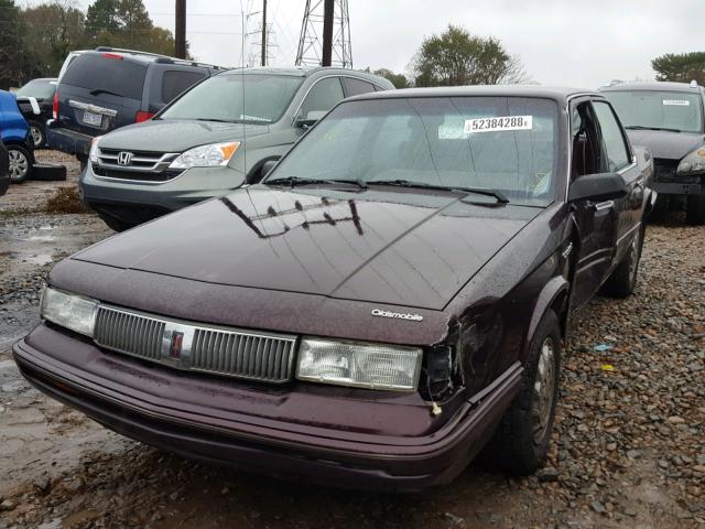 1G3AG55M2R6304238 - 1994 OLDSMOBILE CUTLASS CI BURGUNDY photo 2