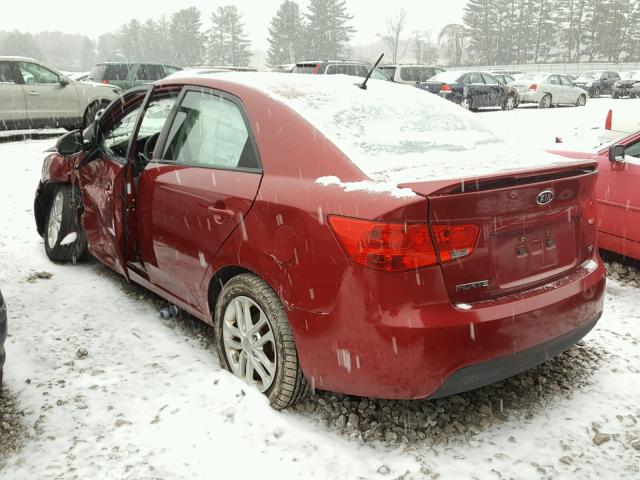 KNAFU4A20C5569814 - 2012 KIA FORTE EX RED photo 3