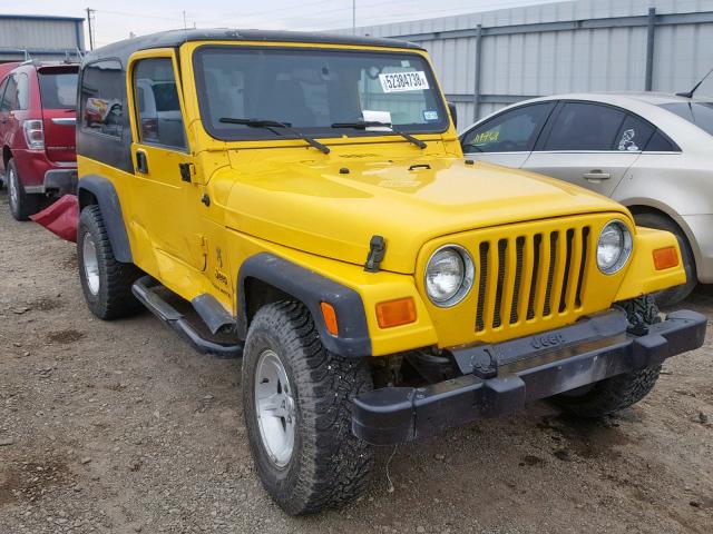 1J4FA44S06P721715 - 2006 JEEP WRANGLER / YELLOW photo 1