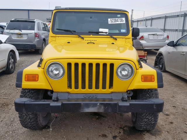 1J4FA44S06P721715 - 2006 JEEP WRANGLER / YELLOW photo 9