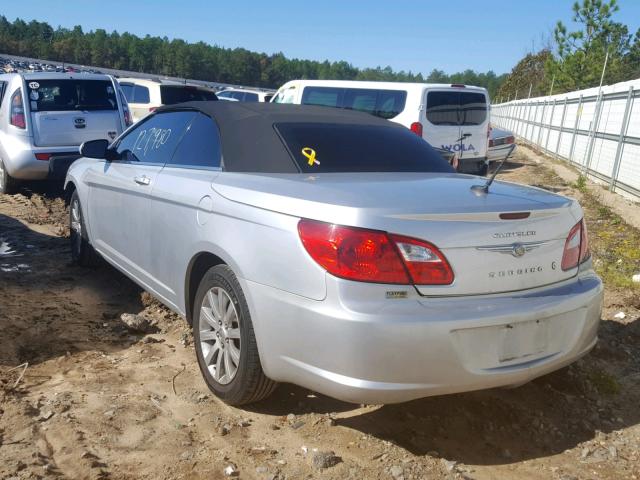 1C3BC5EDXAN169542 - 2010 CHRYSLER SEBRING TO SILVER photo 3