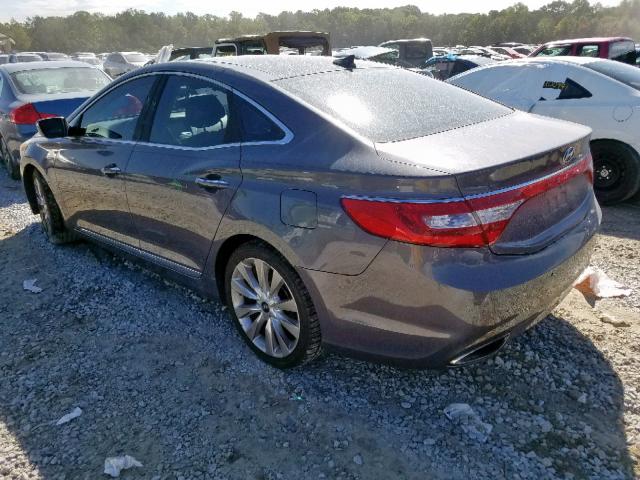 KMHFH4JG4CA122974 - 2012 HYUNDAI AZERA GLS GRAY photo 3